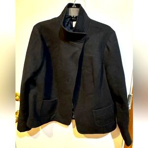 Old Navy Black Cropped Pea Coat